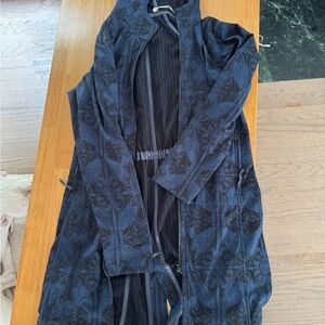 Navy Blue Women's Long Rain Jacket Lululemon